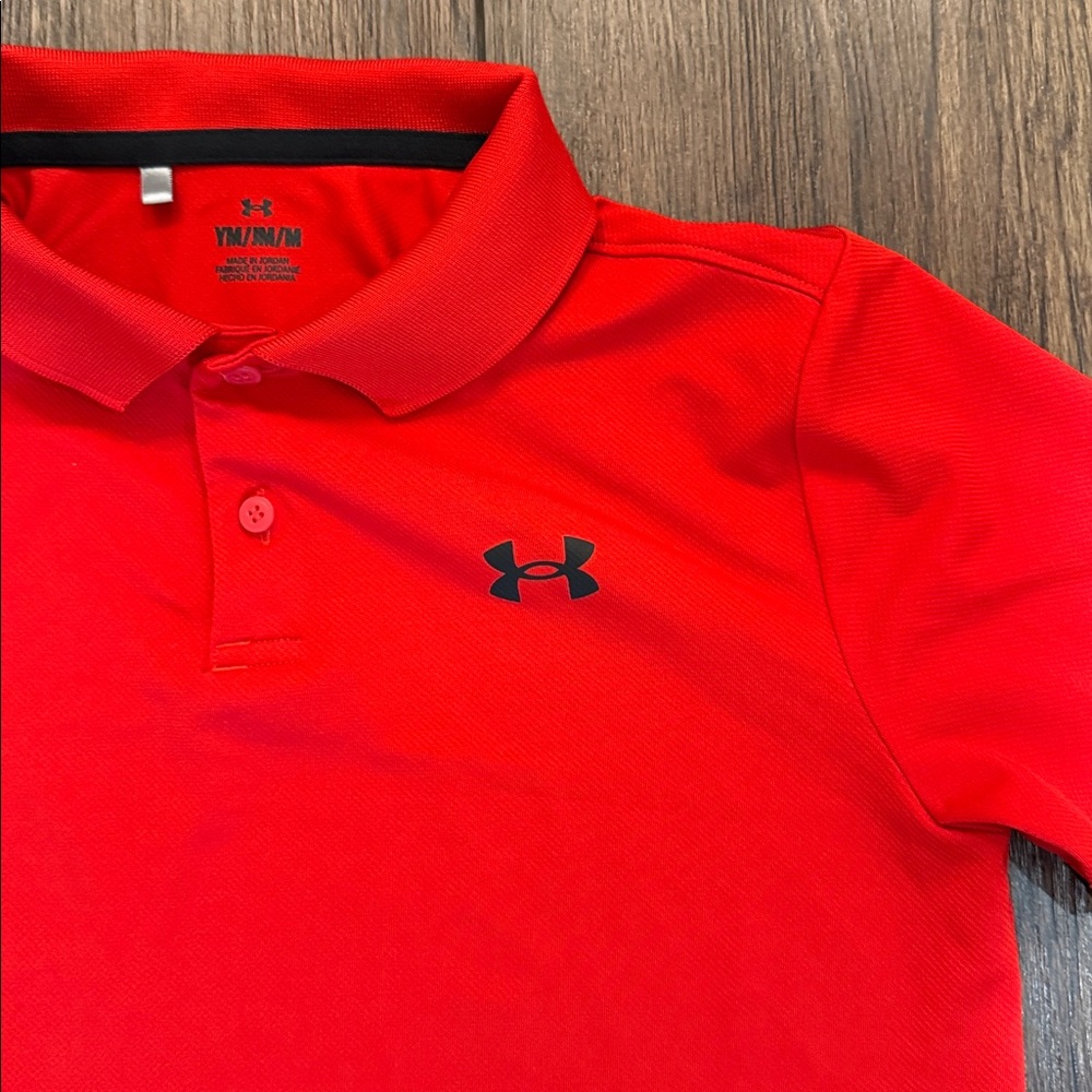Under Armour Bright Red Performance Polo - Picture 2 of 3